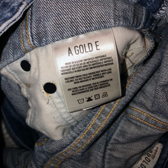 Agolde x Anthropologie Blue Vanna High Waisted Corset Straight Jeans sz 29 - Picture 10 of 11